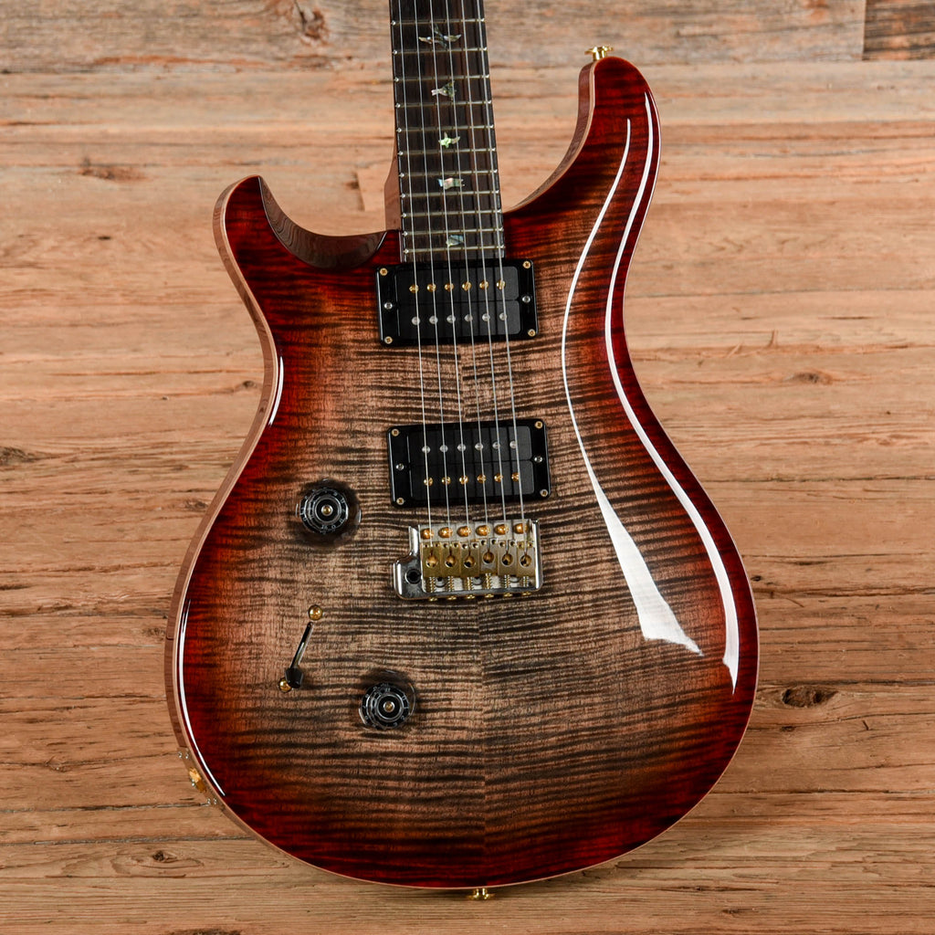 PRS Custom 24 10-Top Cherry Charcoal Burst 2018 LEFTY - View 2 | MusicMarket