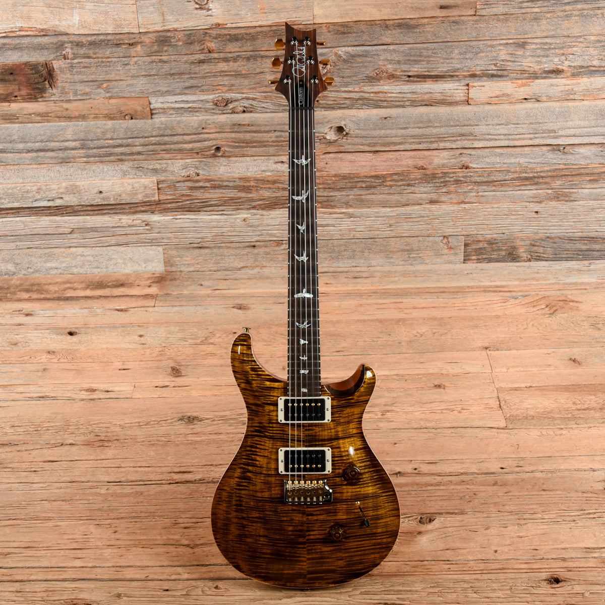 PRS Custom 24 10-Top Yellow Tiger 2023 - View 4 | MusicMarket