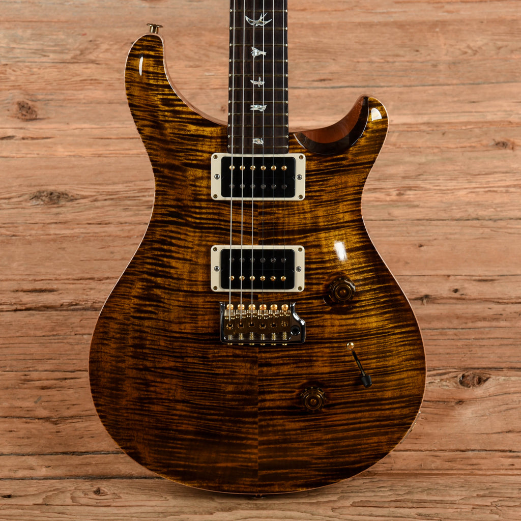 PRS Custom 24 10-Top Yellow Tiger 2023 - MusicMarket