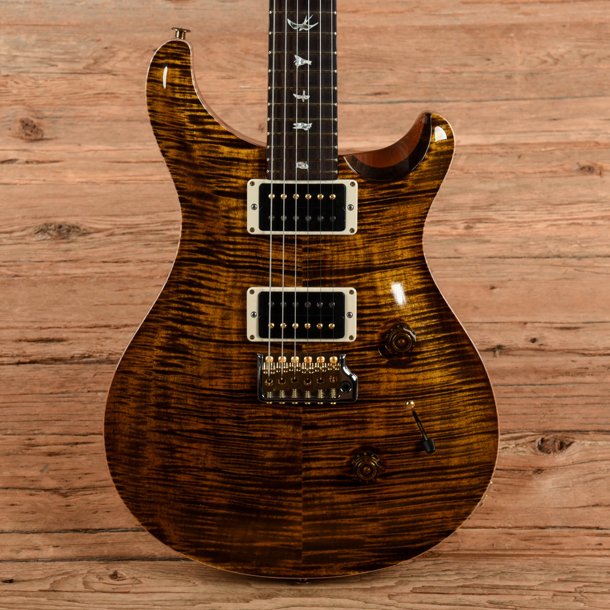 PRS Custom 24 10-Top Yellow Tiger 2023 - MusicMarket