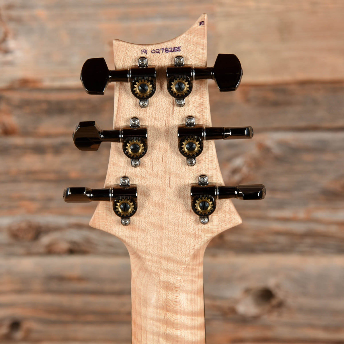 PRS Custom 24 FLoyd Wood Library 10-Top Satin Charcoal 2019 - View 7 | MusicMarket