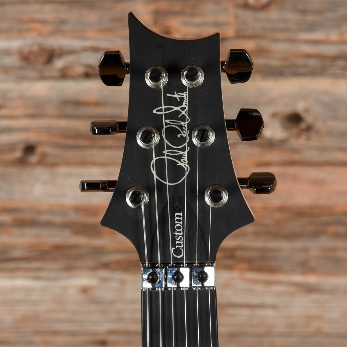 PRS Custom 24 FLoyd Wood Library 10-Top Satin Charcoal 2019 - View 6 | MusicMarket