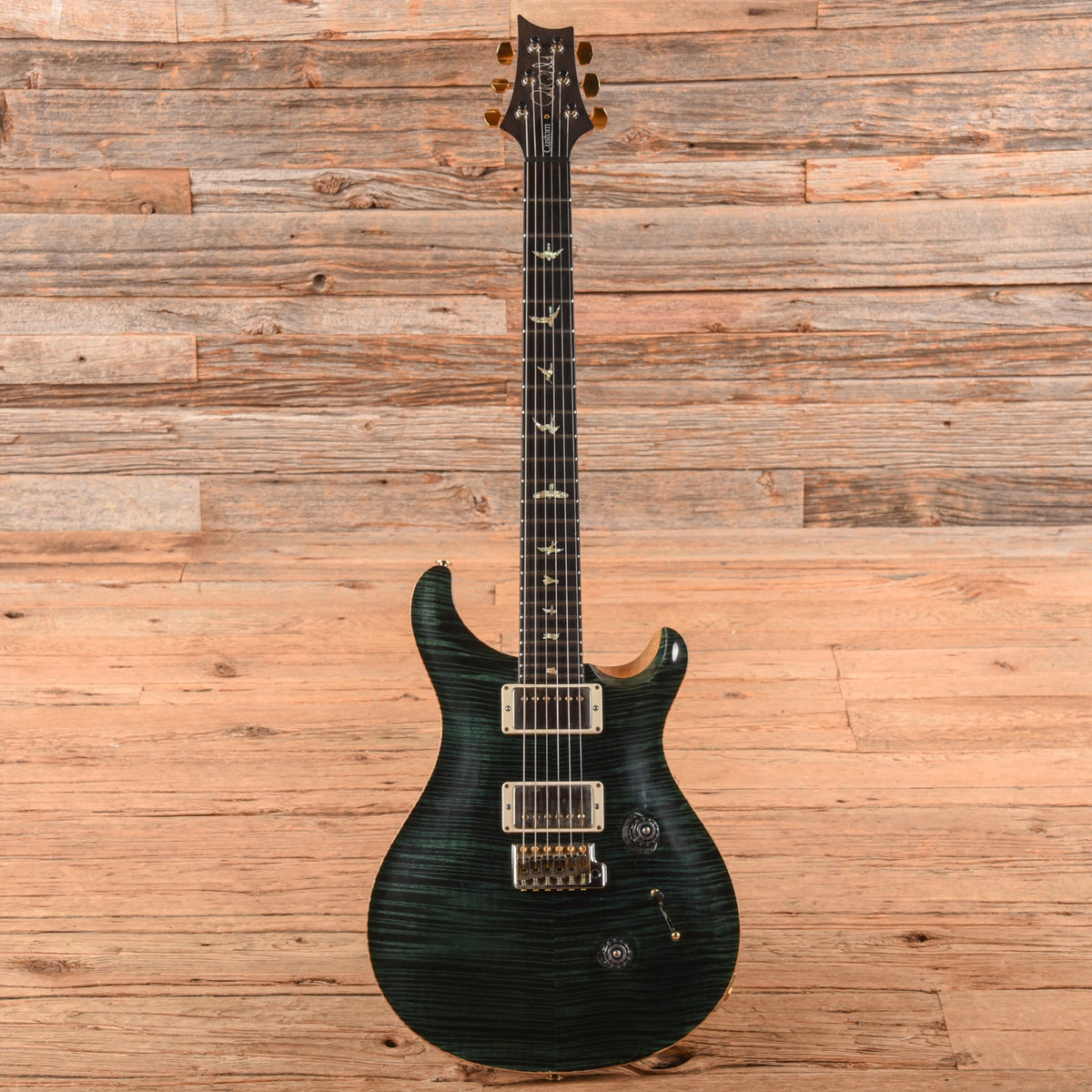 PRS Custom 24 Wood Library Slate Green 2016 - View 4 | MusicMarket