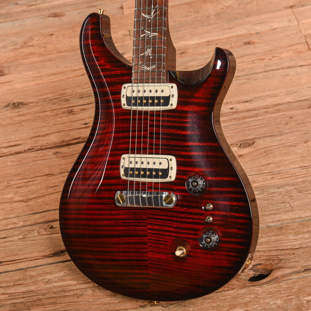 PRS Paul's Guitar 10-Top Fire Red Smokeburst Wrap 2024 - View 2 | MusicMarket