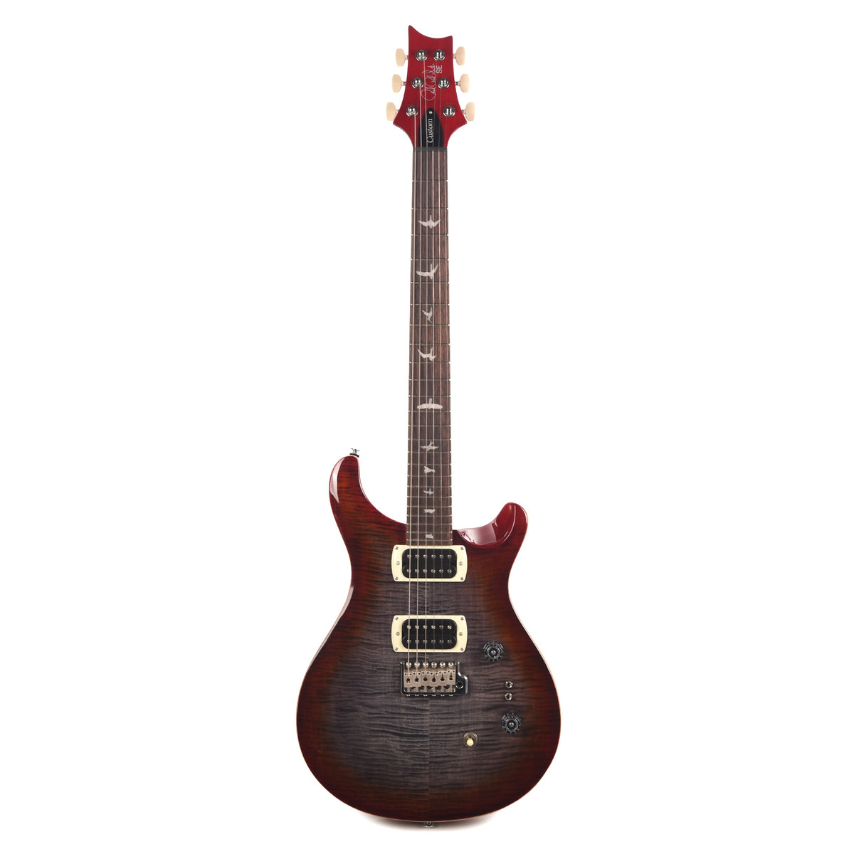 PRS SE Custom 24-08 Charcoal Cherry Burst - View 4 | MusicMarket