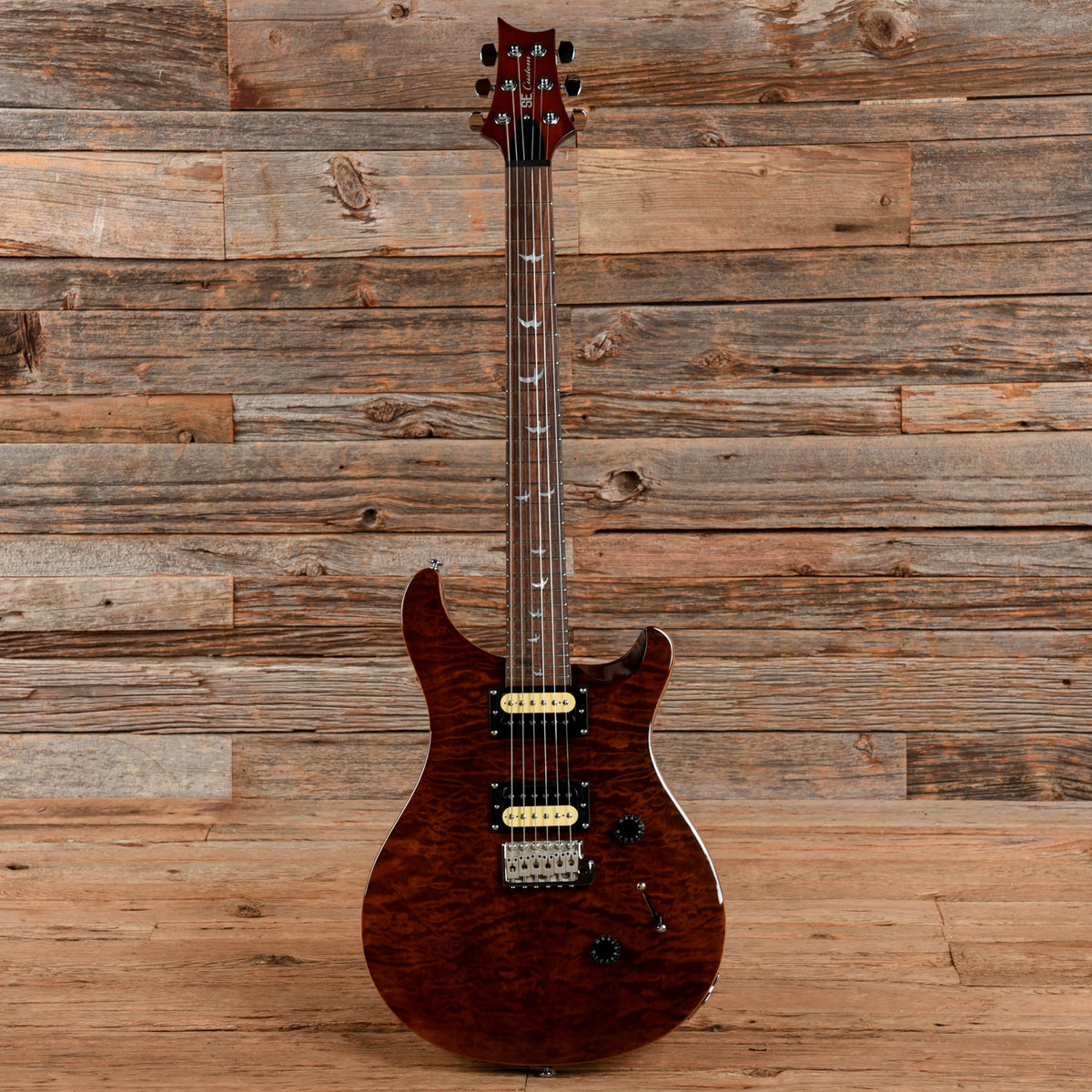 PRS SE Custom 24 Quilt Brown - View 4 | MusicMarket