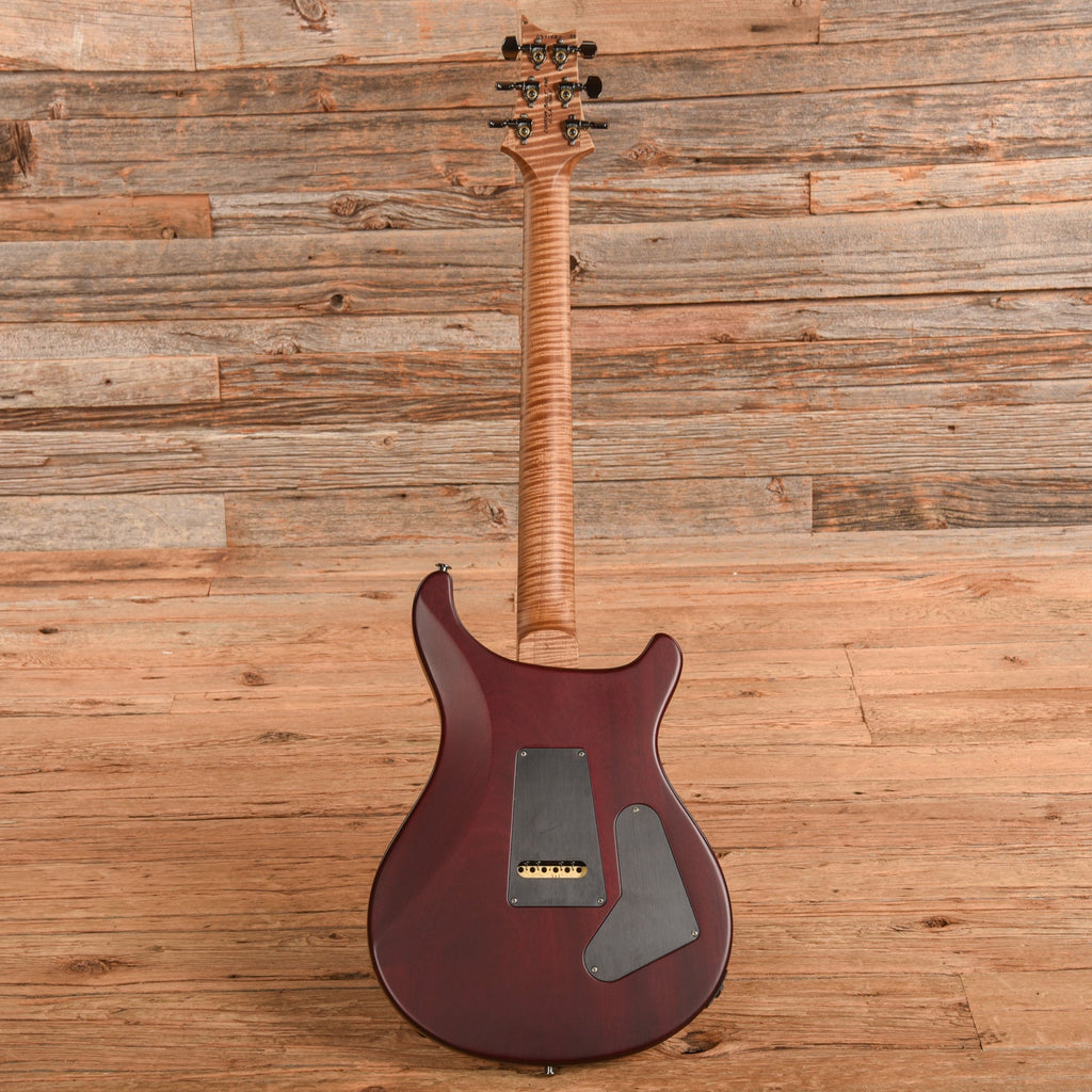 PRS Wood Library Custom 24 10-Top Satin w/Brazilian Rosewood Fretboard Purple Burst 2023 LEFTY - View 5 | MusicMarket