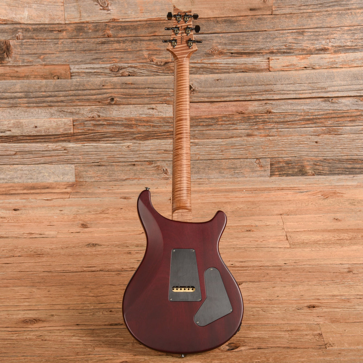 PRS Wood Library Custom 24 10-Top Satin w/Brazilian Rosewood Fretboard Purple Burst 2023 LEFTY - View 5 | MusicMarket
