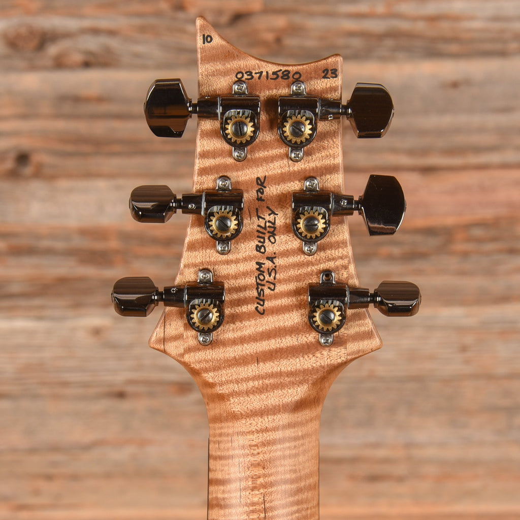 PRS Wood Library Custom 24 10-Top Satin w/Brazilian Rosewood Fretboard Purple Burst 2023 LEFTY - View 7 | MusicMarket