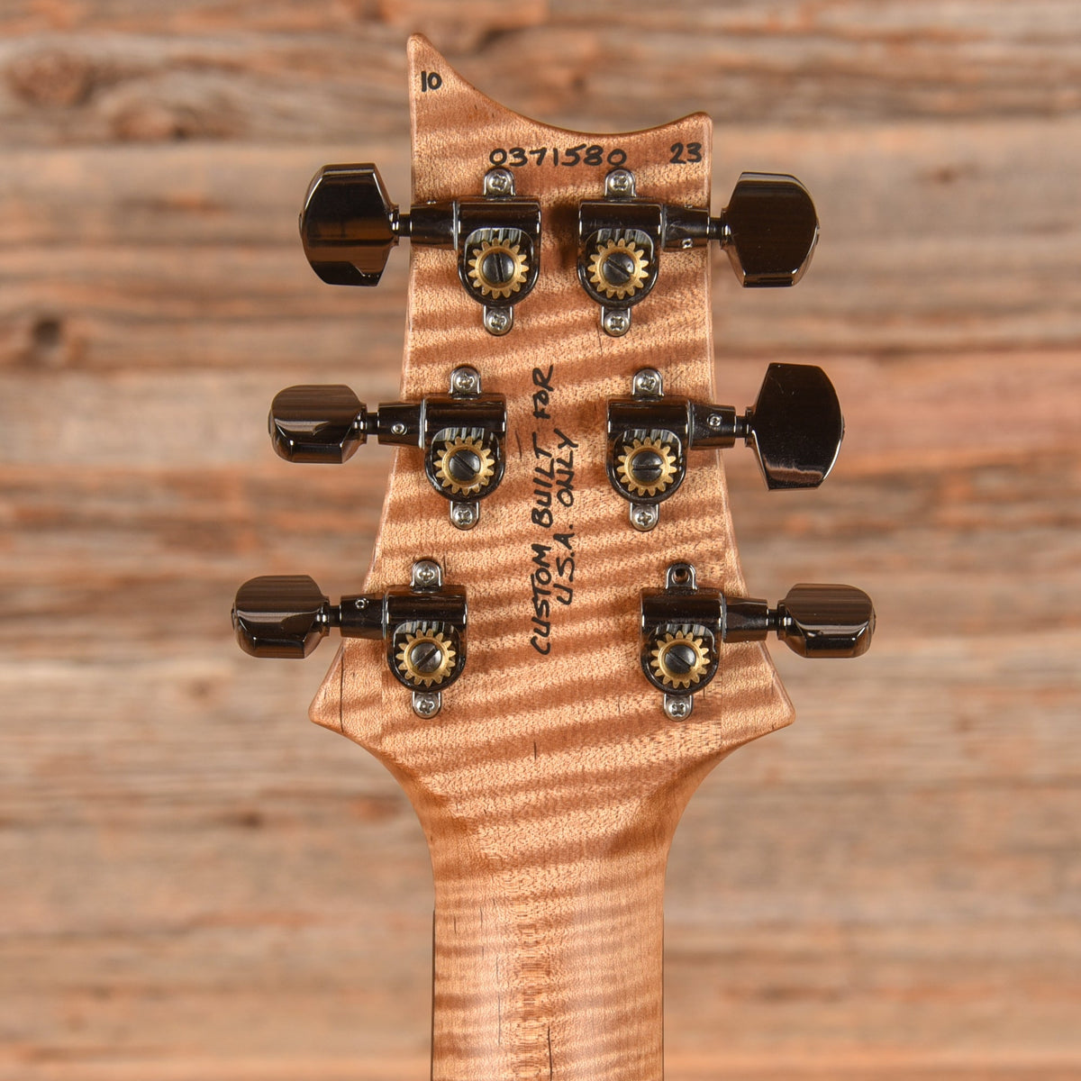 PRS Wood Library Custom 24 10-Top Satin w/Brazilian Rosewood Fretboard Purple Burst 2023 LEFTY - View 7 | MusicMarket