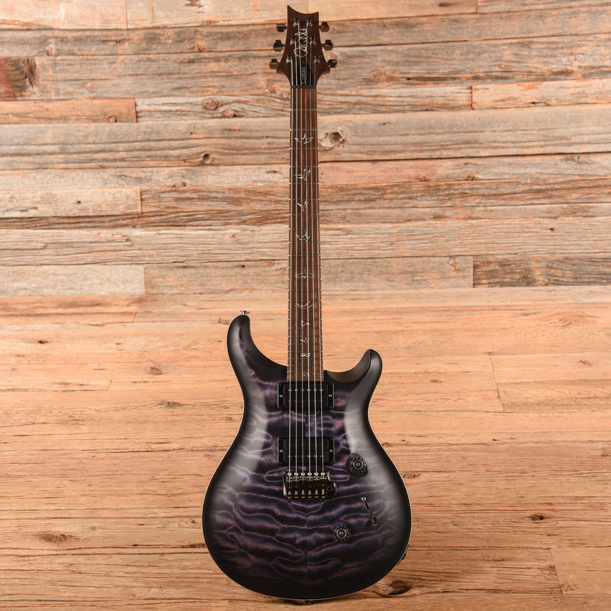 PRS Wood Library Custom 24 w/Brazilian Rosewood Fretboard Satin Purple Mist 2023 - View 4 | MusicMarket