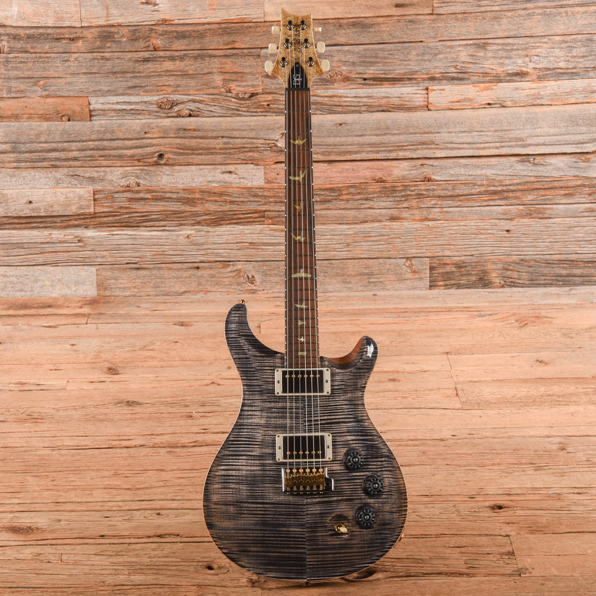 PRS Wood Library DGT 10-Top w/Korina Neck and Brazilian Rosewood Fretboard Charcoal 2024 - View 4 | MusicMarket