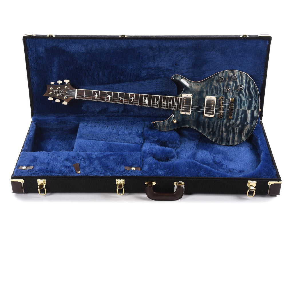 PRS Wood Library McCarty 594 10-Top Quilt Faded Whale Blue w/Figured Stained Maple Neck & Cocobolo Fingerboard -