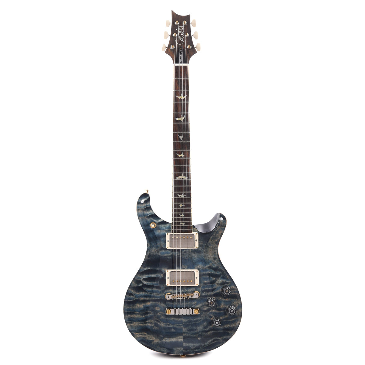 PRS Wood Library McCarty 594 10-Top Quilt Faded Whale Blue w/Figured Stained Maple Neck & Cocobolo Fingerboard -