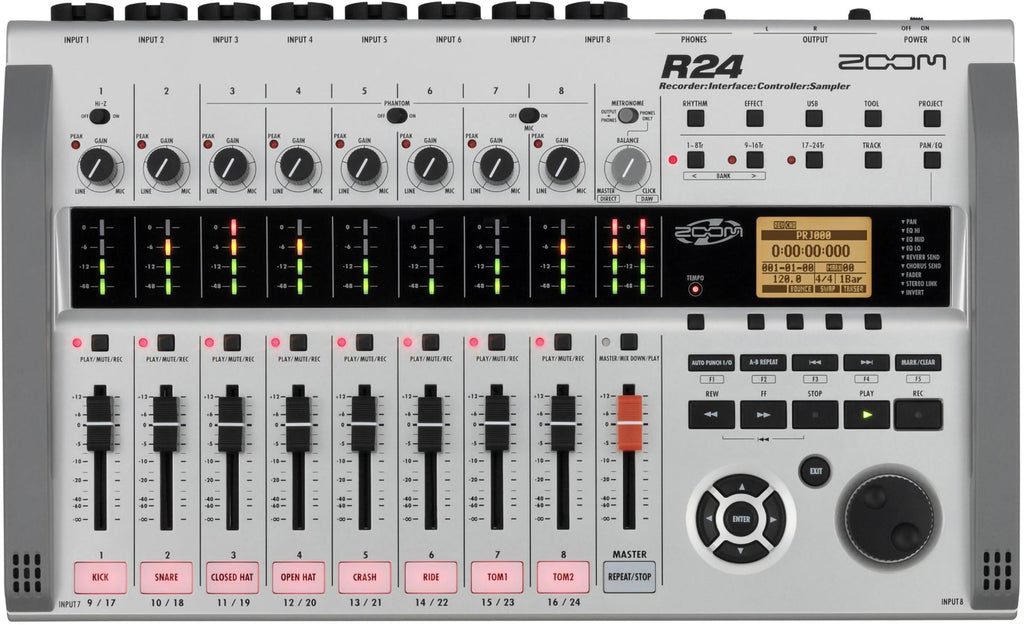 Zoom R24 24-Track Recorder Interface Controller Sampler - View 7 | MusicMarket