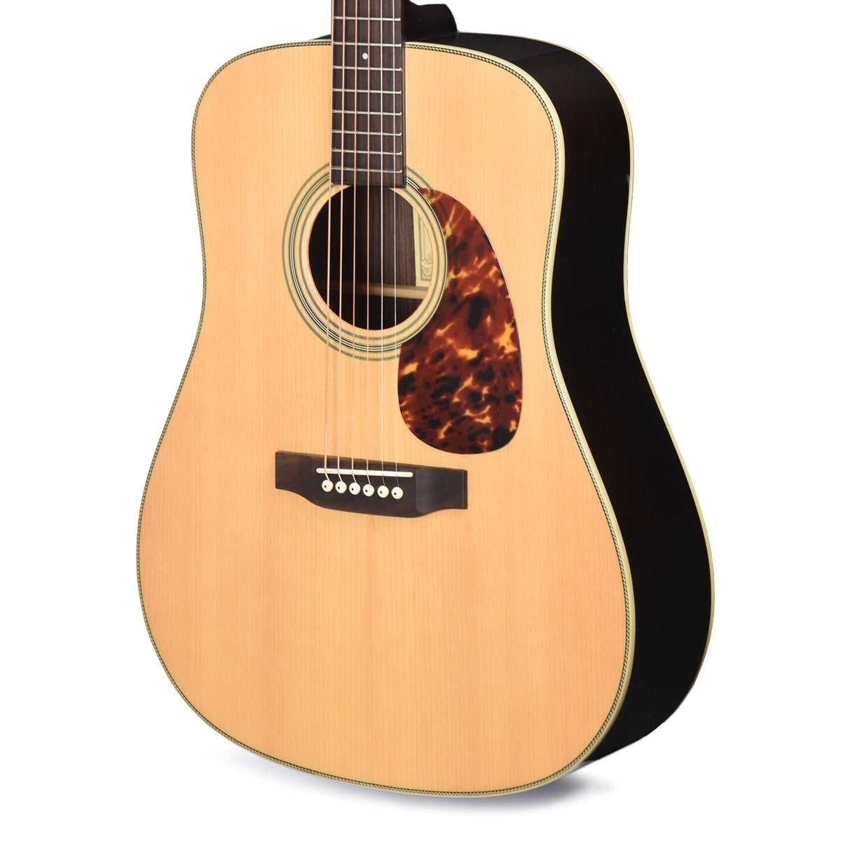 Recording King Deluxe All Solid Dreadnought Aged Adirondack Spruce/Rosewood - View 2 | MusicMarket