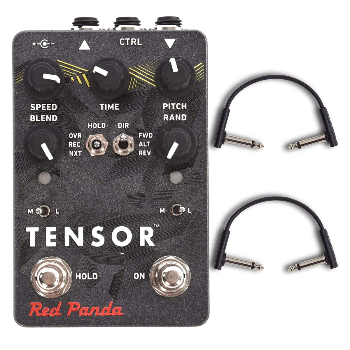 Red Panda Tensor Time Warp Pedal w/RockBoard Flat Patch Cables Bundle - MusicMarket