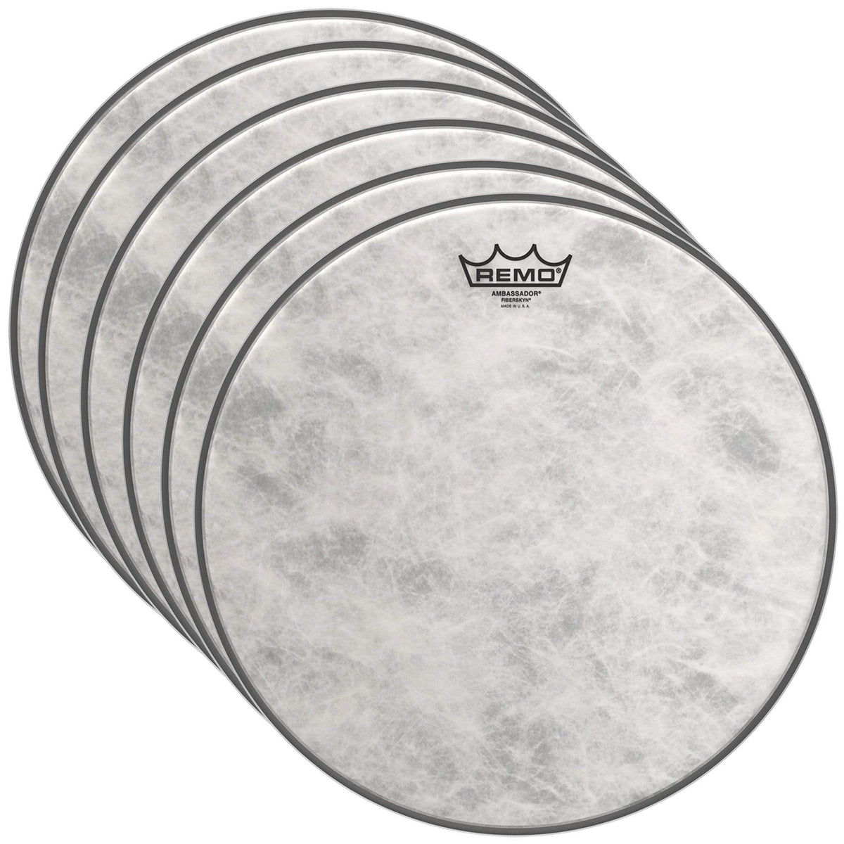 Remo 18" Ambassador Fiberskyn Drumhead (6 Pack Bundle) - MusicMarket