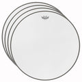 Remo 22" Powerstroke 3 P3 White Suede Bass Drumhead (4 Pack Bundle) - MusicMarket