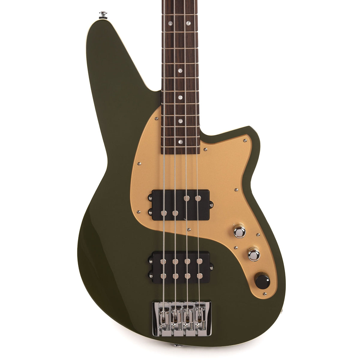 Reverend Mercalli 4 Army Green Bass Guitar - View 2 | MusicMarket