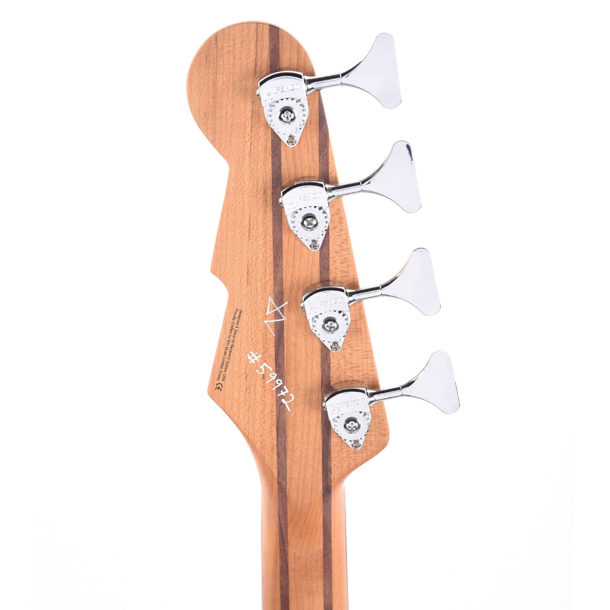 Reverend Triad Bass Periwinkle Burst - View 7 | MusicMarket