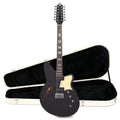 Reverend Airwave 12 Midnight Black Hardshell Case Bundle - MusicMarket