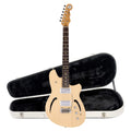 Reverend Kingbolt F-Sonic Electric Guitar Sandstone and Teardrop Two Tone Case Bundle - MusicMarket
