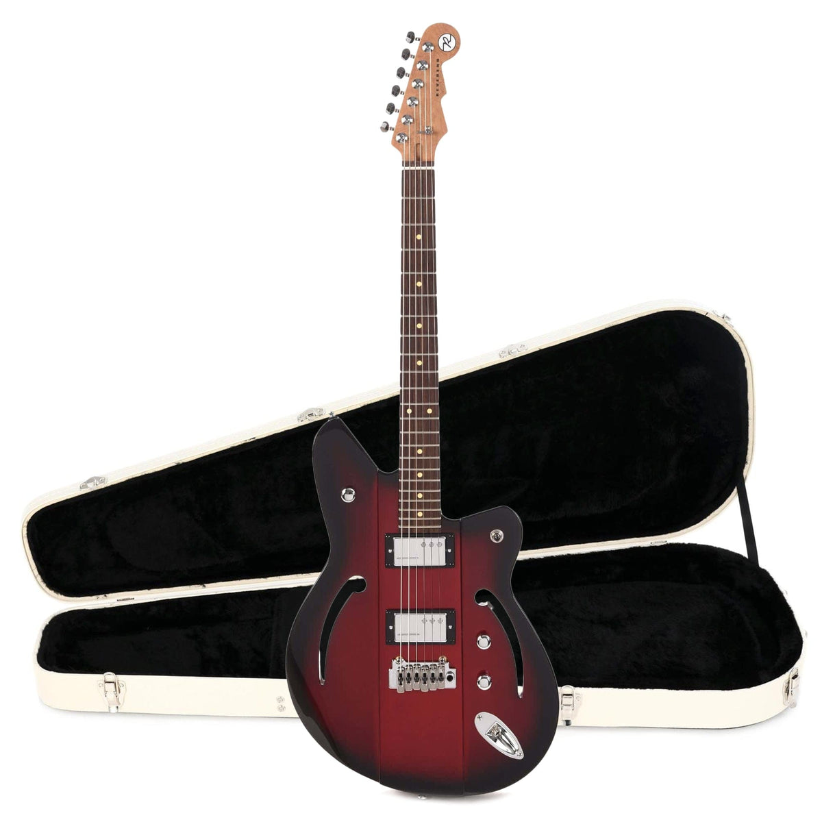 Reverend Air Sonic W Metallic Red Burst Hardshell Case Bundle - MusicMarket