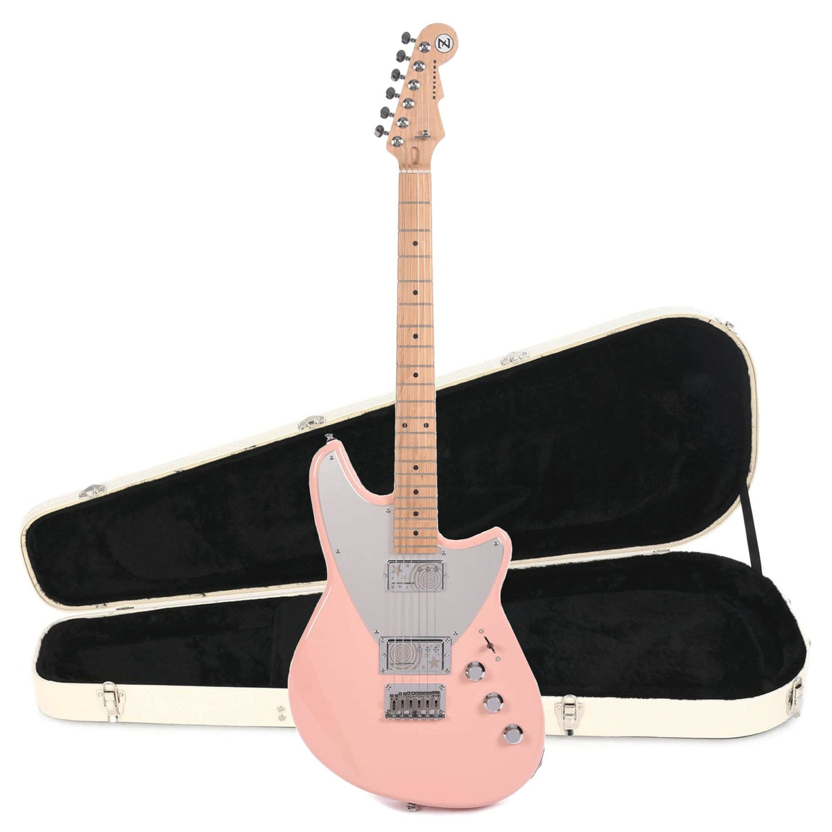 Reverend Billy Corgan Signature Z-One Gloss Orchid Pink Hardshell Case Bundle - MusicMarket