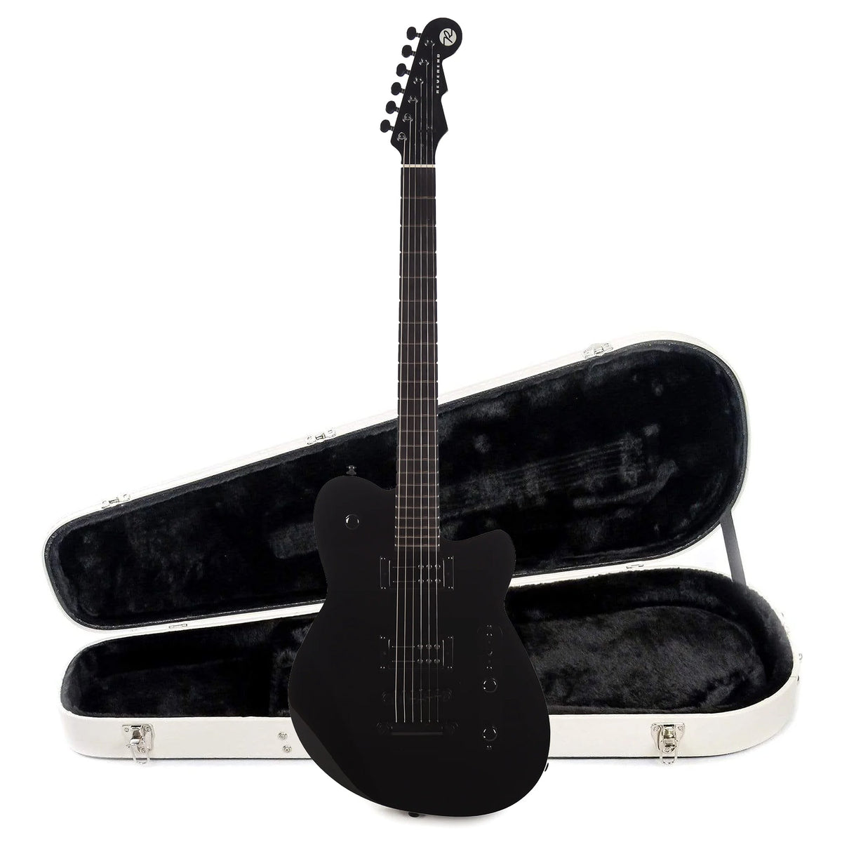 Reverend Charger RA Blackout Edition Hardshell Case Bundle - MusicMarket