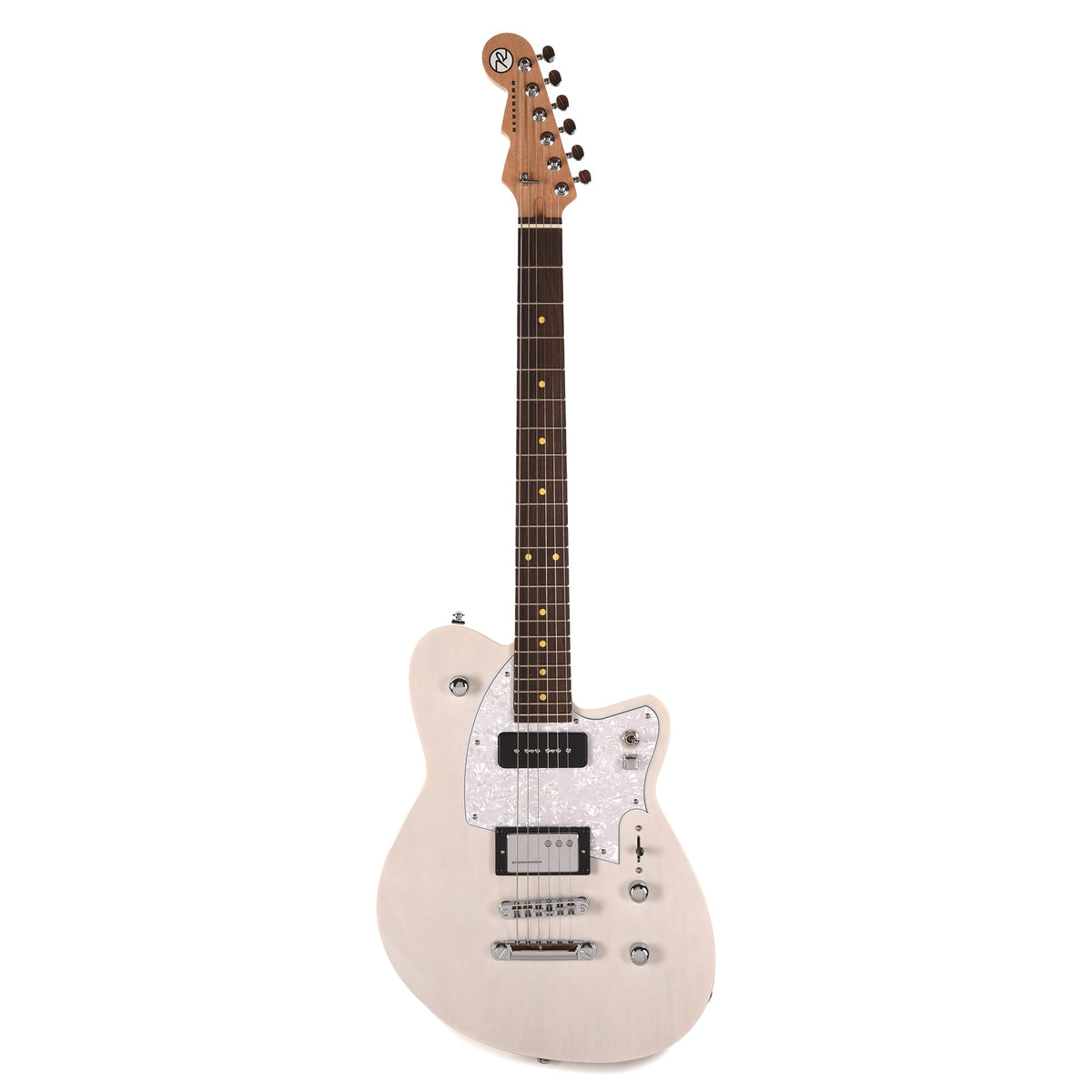 Reverend Chris Freeman Signature Electric Guitar Transparent White - View 4 | MusicMarket