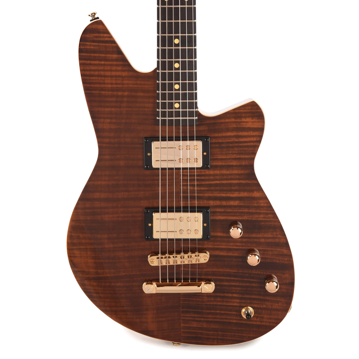 Reverend Descent RA 10th Anniversary Dark Violin Brown Electric Guitar - View 2 | MusicMarket