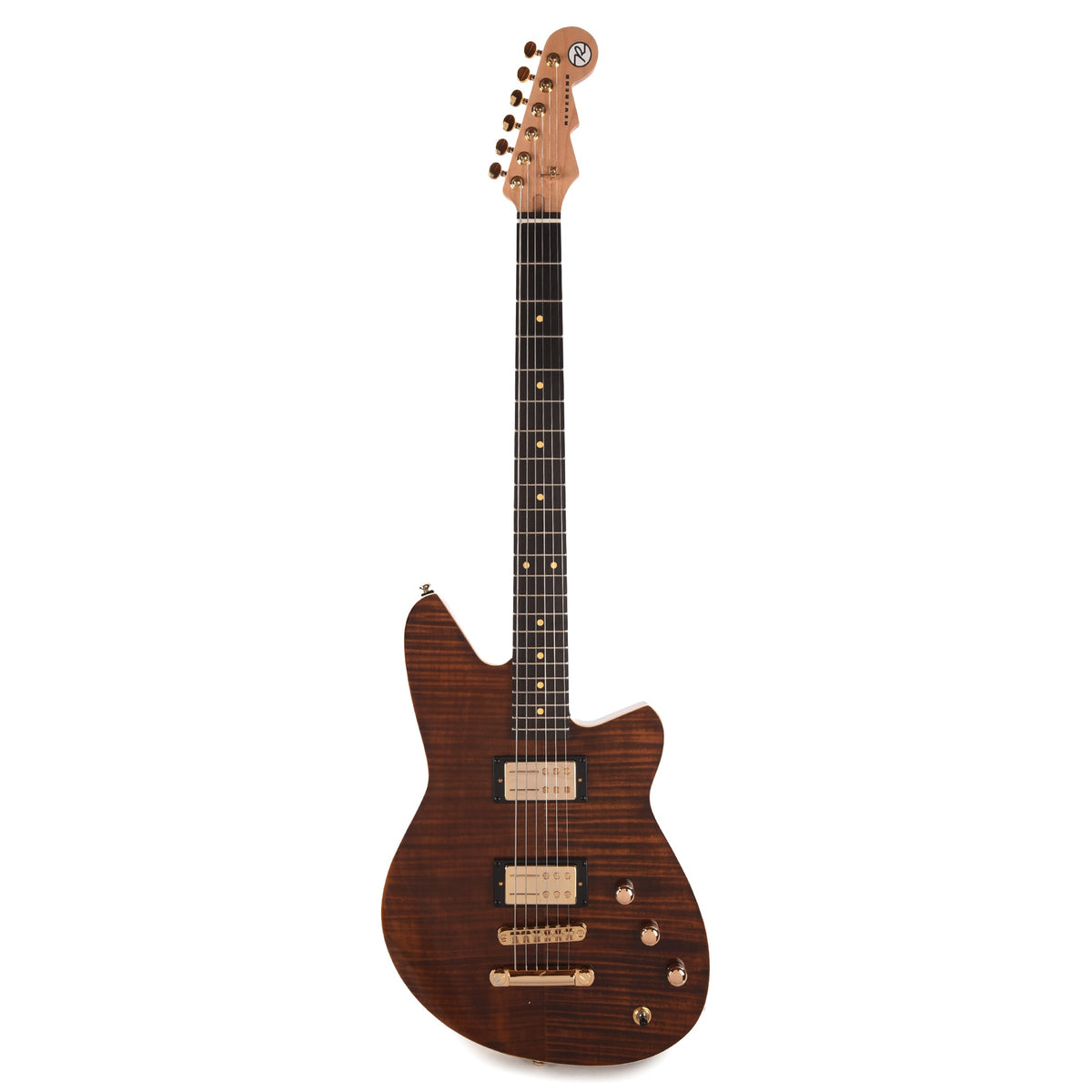 Reverend Descent RA 10th Anniversary Dark Violin Brown Electric Guitar - View 4 | MusicMarket