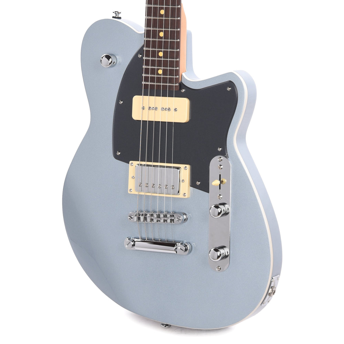 Reverend Double Agent OG Metallic Silver Freeze - View 2 | MusicMarket