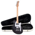 Reverend Double Agent OG Midnight Black Hardshell Case Bundle - MusicMarket