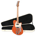 Reverend Flatroc Bigsby Rock Orange Hardshell Case Bundle - MusicMarket