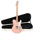 Reverend Greg Koch Signature Gristlemaster Transparent Orchid Pink Hardshell Case Bundle - MusicMarket
