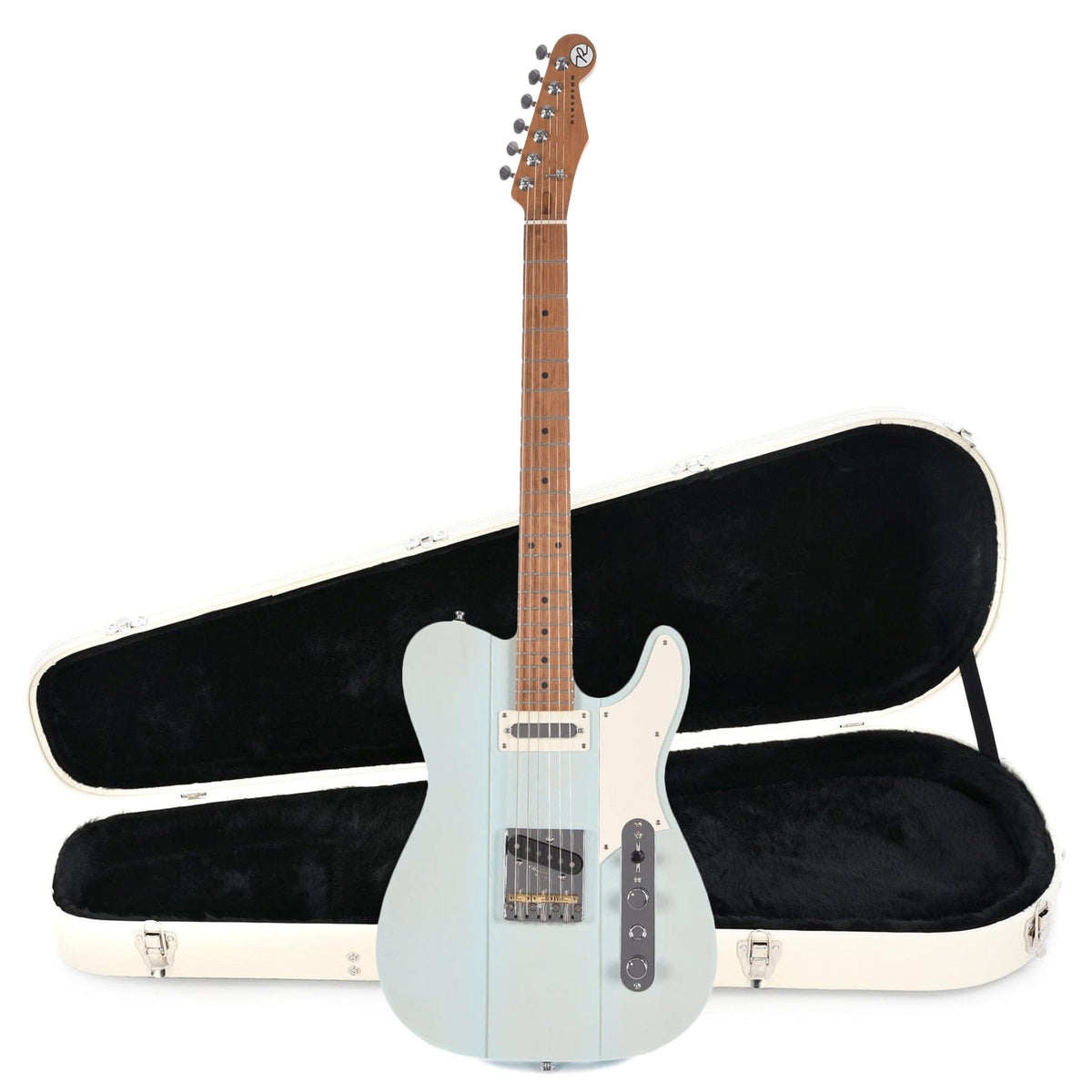 Reverend Greg Koch Signature Trans Chronic Blue Hardshell Case Bundle - MusicMarket
