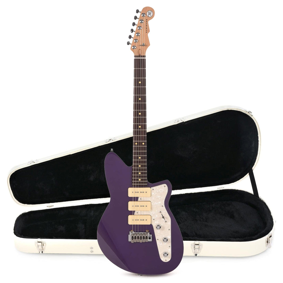Reverend Jetstream 390 Italian Purple Hardshell Case Bundle - MusicMarket