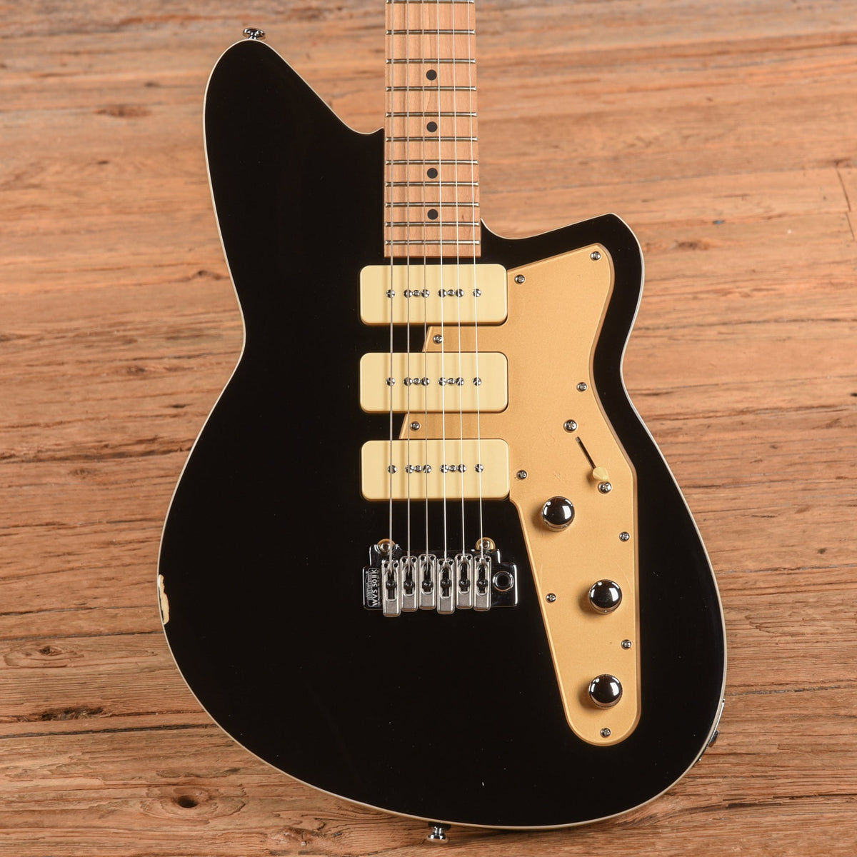 Reverend Jetstream 390 Midnight Black - MusicMarket