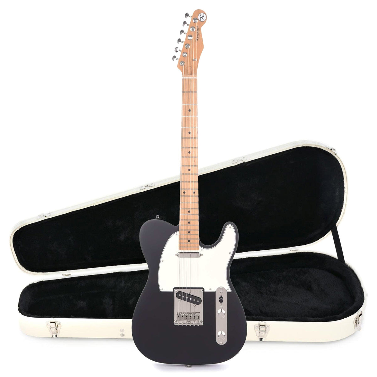 Reverend Pete Anderson Eastsider T Satin Black Hardshell Case Bundle - MusicMarket
