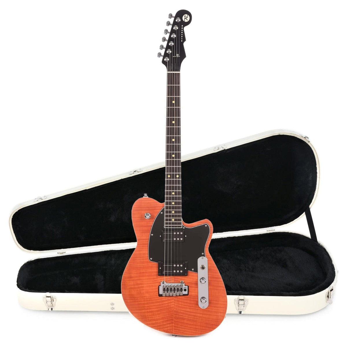 Reverend Reeves Gabrels II Signature Rock Orange Hardshell Case Bundle - MusicMarket