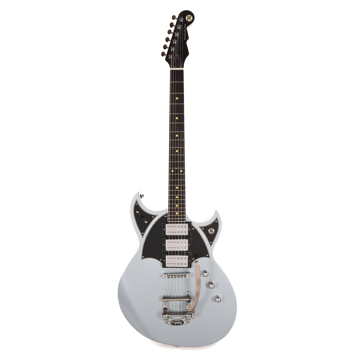 Reverend Reeves Gabrels Spacehawk Supreme Electric Guitar Metallic Silver Freeze - View 4 | MusicMarket