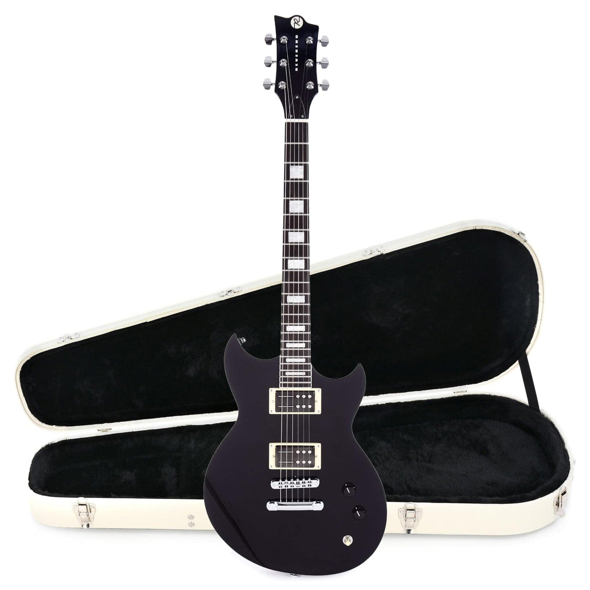 Reverend Robin Finck Signature Midnight Black Hardshell Case Bundle - MusicMarket