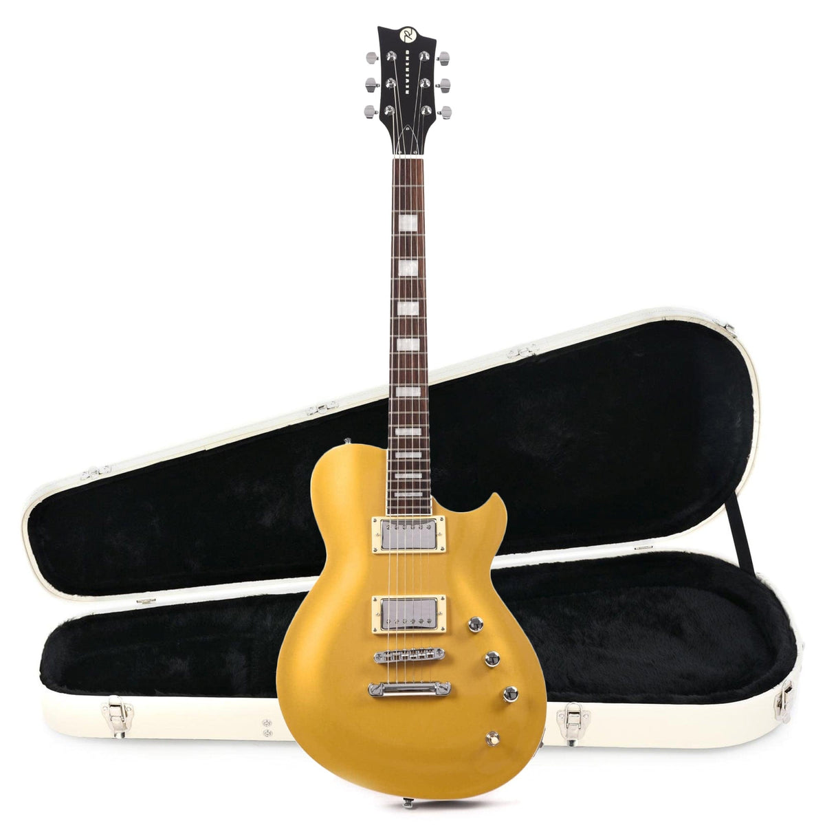 Reverend Roundhouse Venetian Gold Hardshell Case Bundle - MusicMarket