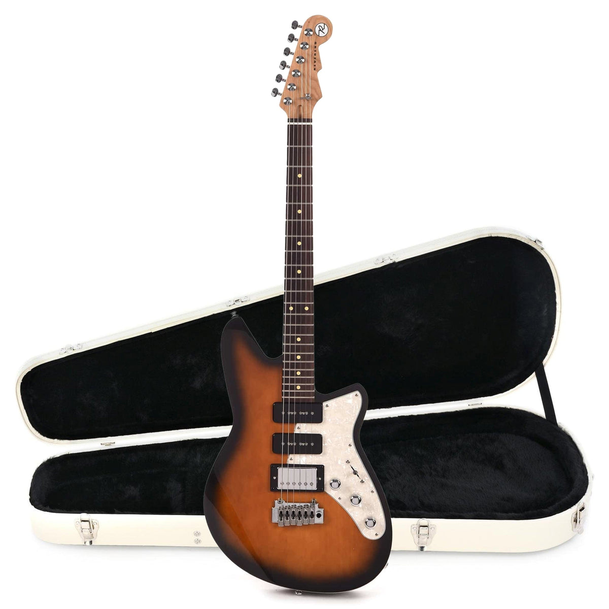 Reverend Six Gun HPP Coffee Burst Hardshell Case Bundle - MusicMarket