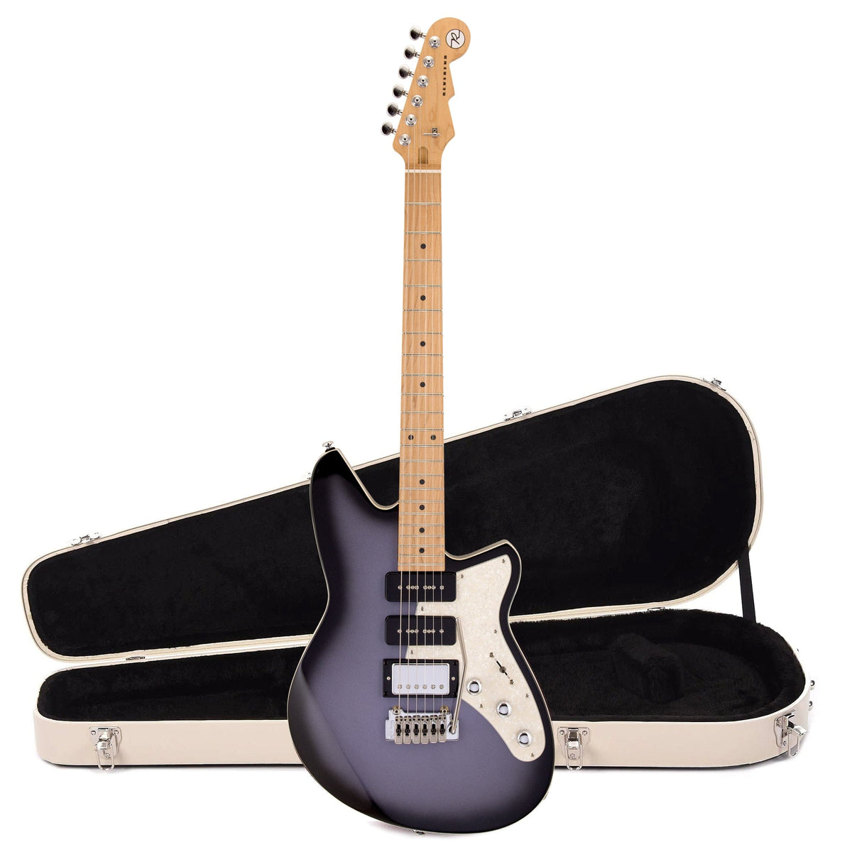 Reverend Six Gun HPP Periwinkle Burst Hardshell Case Bundle - MusicMarket