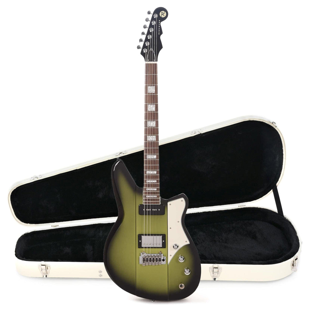 Reverend Warhawk Double Agent W Avocado Burst Hardshell Case Bundle - MusicMarket