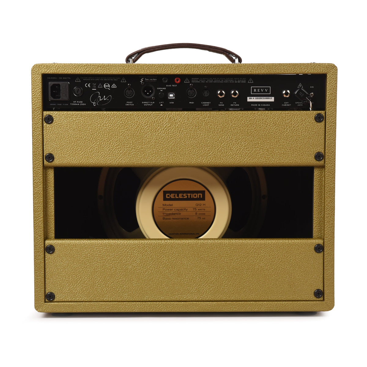 Revv D25 25w 1x12 Guitar Amp Combo Joey Landreth Edition Gold - View 3 | MusicMarket
