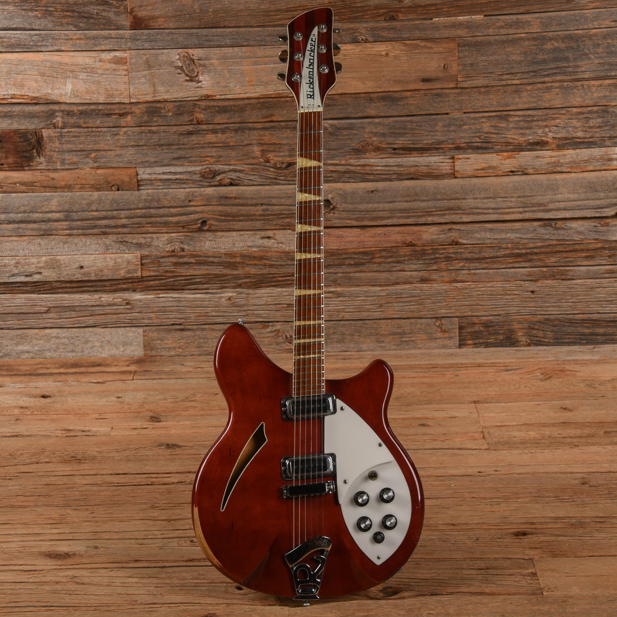 Rickenbacker 360SF Slanted Fret Burgundy 1972 - View 4 | MusicMarket